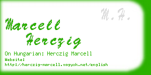 marcell herczig business card